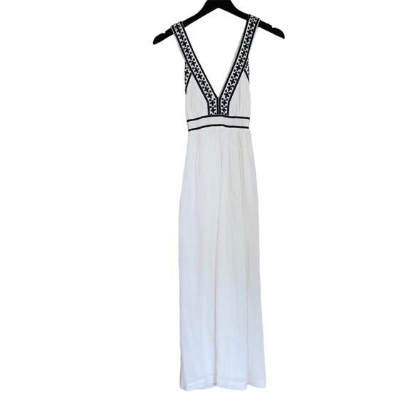 NWT- JCrew Embroidered Criss Cross Maxi Dress - Picture 2 of 8